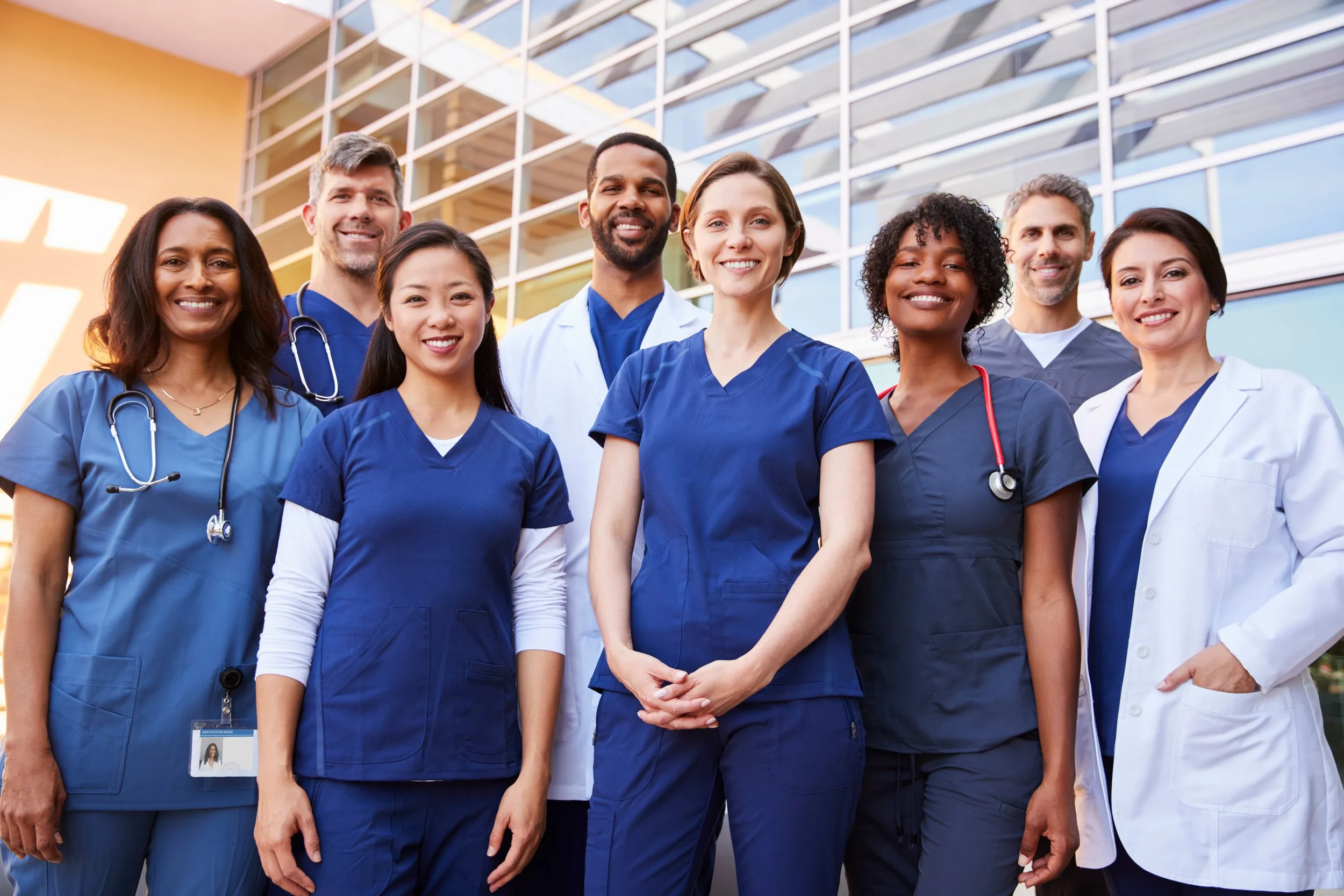 Health professionals representing future career settings